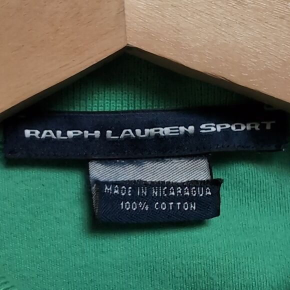 Ralph Lauren Sport Soft Green Cotton Polo Shirt M - Picture 2 of 7